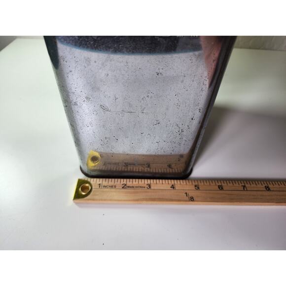 Vintage LINCOLN BEAUTYWARE Metal TIN Flour 9" Canister Kitchen MCM - Picture 9 of 11